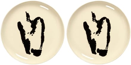 Serax - Ottolenghi Feast - Bord M - Wit/Zwart - 22 Ø - 2 stuks