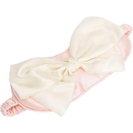 Slaapmasker met Elastische Band Strikvorm Hoofdband Lichtblokkerend Zacht Oogmasker voor de Nacht beige