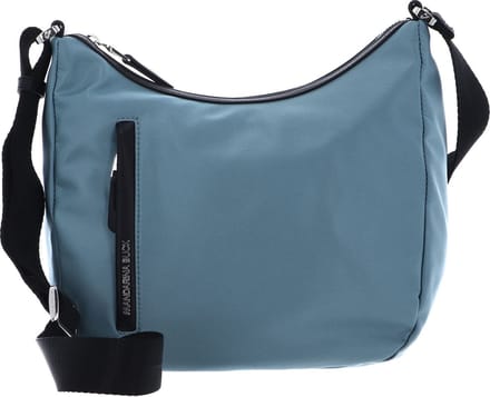 MANDARINA DUCK Schoudertas Hunter Hobo Bag Smoke Blue Lichtblauw