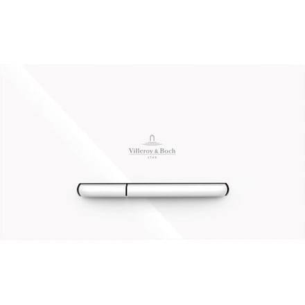 Villeroy & Boch Viconnect bedieningsplaat E300 DF frontbediend 25.3x14.5cm - kunststof wit