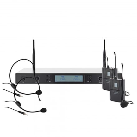 SubZero VOXLINK-2DL Dubbel Digitaal Draadloos Headset- en Lav-microfoonsysteem