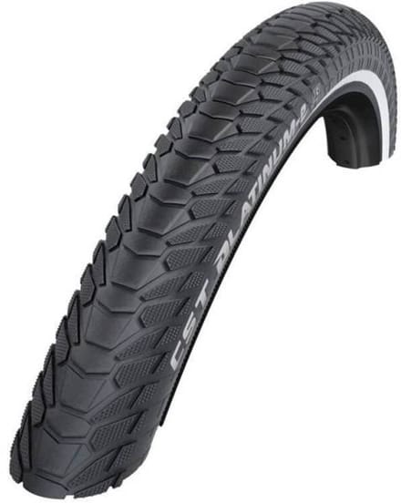 Buitenband CST Platinum E 28 x 1.60 /42-622mm - zwart met reflectie