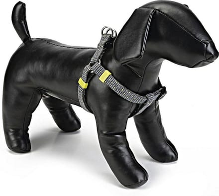 Beeztees nylon borsttuig vista lichtgrijs 60-100 cm x 25 mm