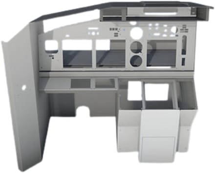 B737 Single Side Captain MIP V2 - For Std TQs -TILLER