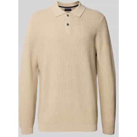 Gebreide pullover met polokraag