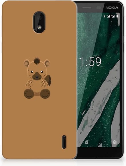 Nokia 1 Plus Telefoonhoesje met Naam Baby Hyena