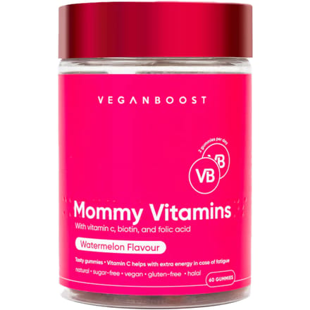 Veganboost Hair Vitamins Mommy Watermeloen - 60 gummies