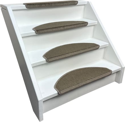 Elite Trapmatten - 15 stuks - Softstep Taupe - 62x19x3,5cm - halve maantjes