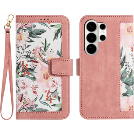 Mocaa Samsung Galaxy S26 Ultra Floral Series Bookcase Roze