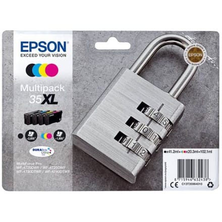 Epson Inktcartridge 35XL (T3596) 4-kleuren Multipack Hoge capaciteit