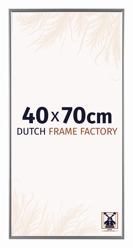 Fotolijst 40x70 cm - Kunststof - Zilver Hoogglans - Easy
