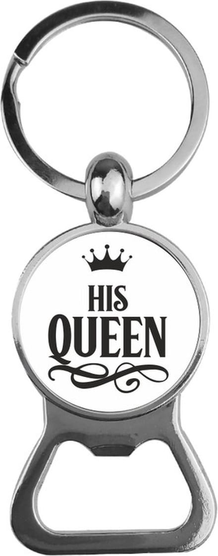 Bieropener Glas - His Queen