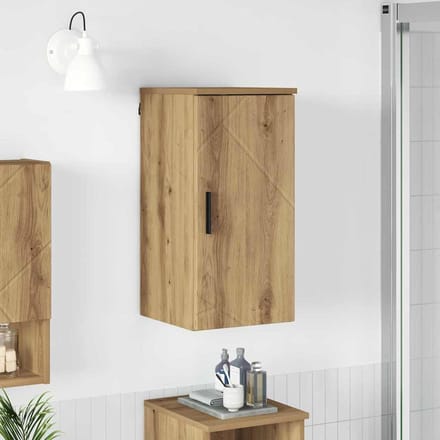 vidaXL - Badkamerkast - Artisan - Eiken - 30 - x - 31,5 - x - 61 - cm