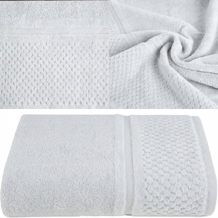 Zilveren Katoenen Handdoek 30x50 cm - Hoge Kwaliteit