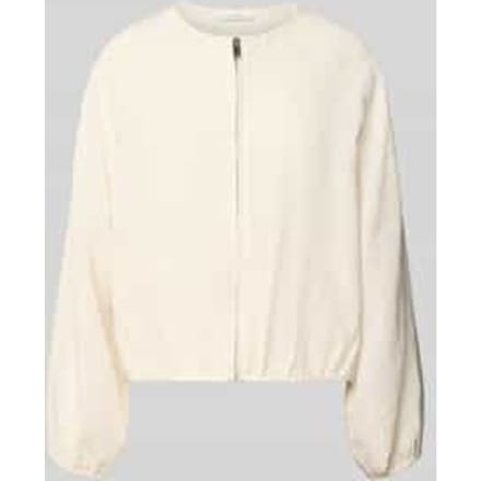 Blouson van viscosemix met ronde hals model 'Jarosa'