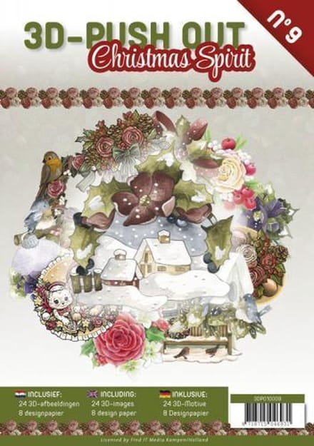 3D Uitdrukvel  Boek Christmas Spirit