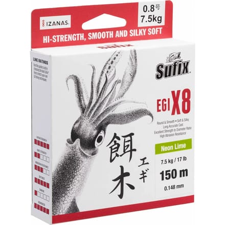 Vleesetende vlecht Sufix EGI X8