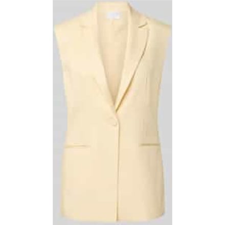 Gilet met reverskraag en knoopsluiting