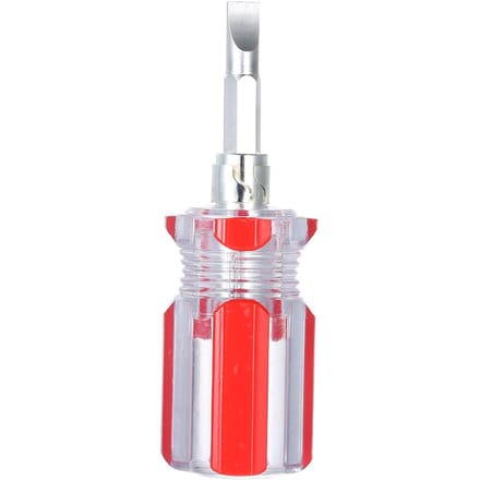 Mini tournevis manuel transparent à double usage Phillips et tournevis plats courts white
