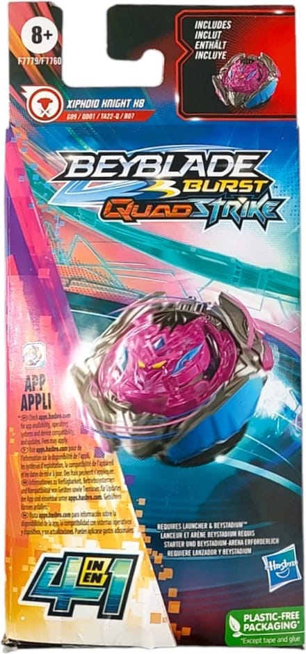 Beyblade Burst Quad Strike Single Pack - Xiphoid Knight K8