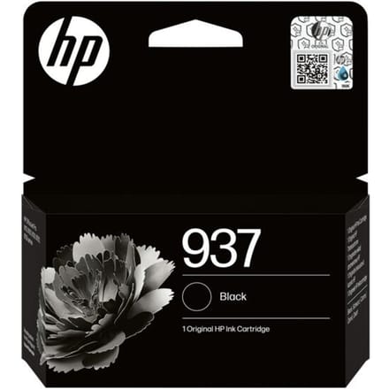 Original HP Tintenpatrone 937 (4S6W5NE), bis zu 1450 Seiten, Einzelpack, schwarz