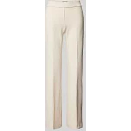 Straight leg stoffen broek met elastische band, model 'NANOU'