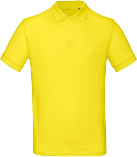 B&C Men's organic polo shirt CGPM430 - Solar Yellow - S