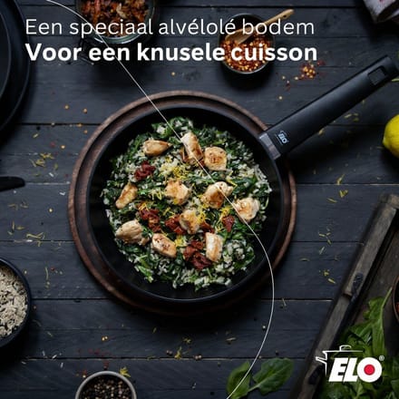 Wok 24 cm anti-aanbak zonder PFAS Elo Smart Wave