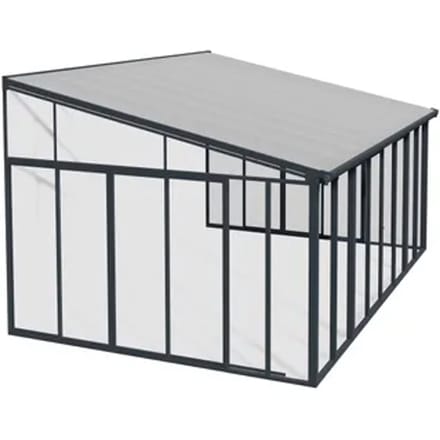 Palram - Canopia Serre, Veranda En Solarium Sanremo - Helder - Donkergrijs - 435x380cm