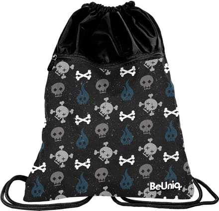 BeUniq Gymbag Skull - 47 x 37 cm - Polyester