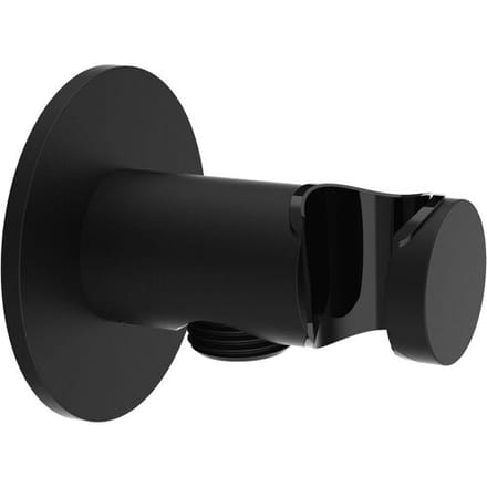 Herzbach DEEP BLACK shower connection bend round 23.685200.1.12