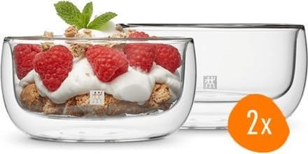 Zwilling Sorrento Dubbelwandig Dessertglas - 280 ml - 2 stuks