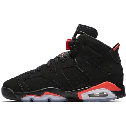 Jordan 6 Retro Black Infrared 2019 GS 384665-060 36.5 white