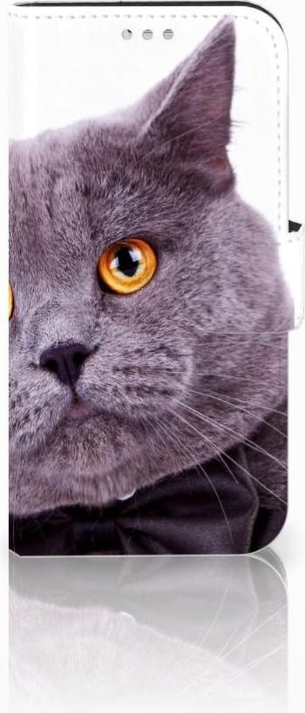 Samsung Galaxy S7 Telefoonhoesje met Pasjes Kat