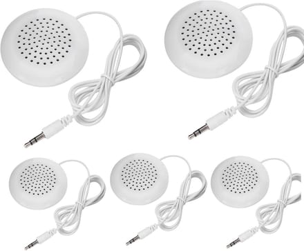 Draagbare Mini Luidsprekers voor Onder het Kussen met 3,5 mm Kabel - Set van 5