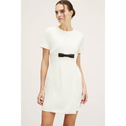 Motivi Sheath Dress With Bow White Größe: 42 | Minikleider Outlet | Damen | Weiß