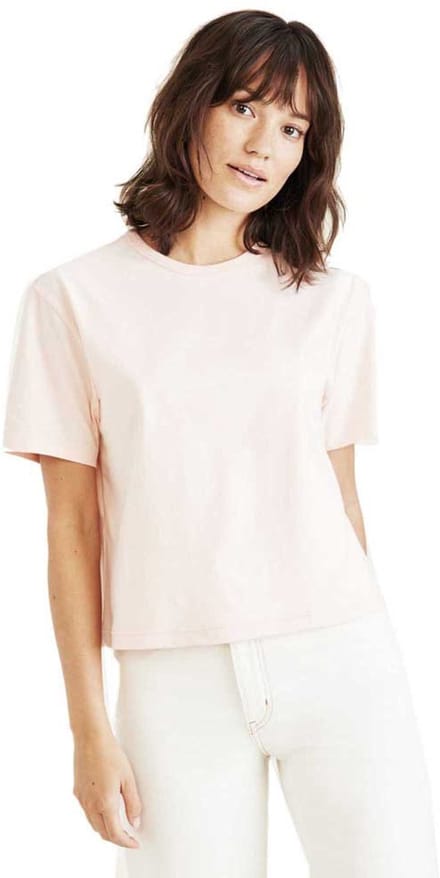 Dockers Crew T-shirt Met Korte Mouwen Beige S Vrouw