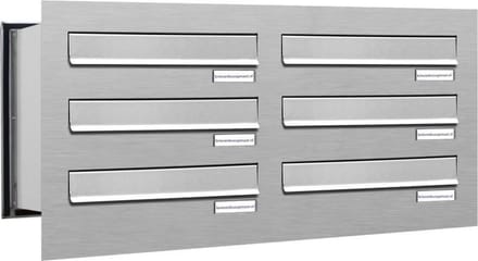 Inbouw brievenbus 6 adressen (inbouw) (2x3)