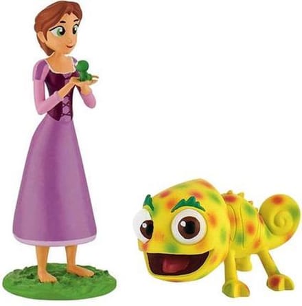 Bullyland Rapunzel met pascal korte haren - handgeschilderd