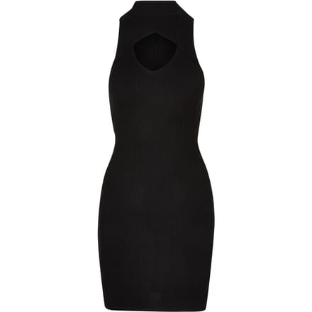 Urban Classics - Cut Out Sleeveless Bodycon jurk - M - Zwart