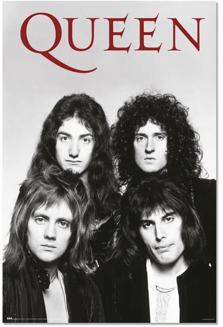 Queen poster - Freddy Mercury - Brian May - Rock - Muziek - 61 x 91.5 cm