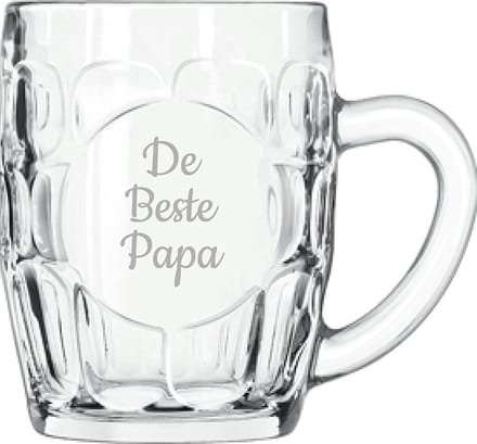 Gegraveerde Bierpul 55cl De Beste Papa