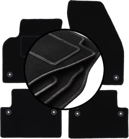 Complete set veloursmatten voor: Volvo S40 II sedan (2004-2012)