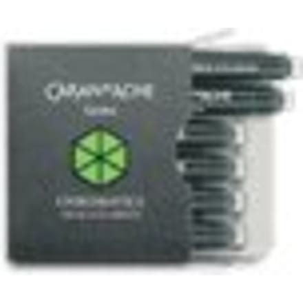 Caran d'ache vulpenvulling chromatics per 6 stuks, delicate green