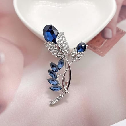 Broche en strass pour corsage féminin, boucle ardillon, haut de gamme, luxe, petit parfum, atmosphère, vêtements, accessoires gray