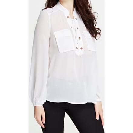 GUESS Marciano By  Aaron Blouse Ro True White A000 Taglia: XS | Magliette intime Outlet | Donna | Bianco