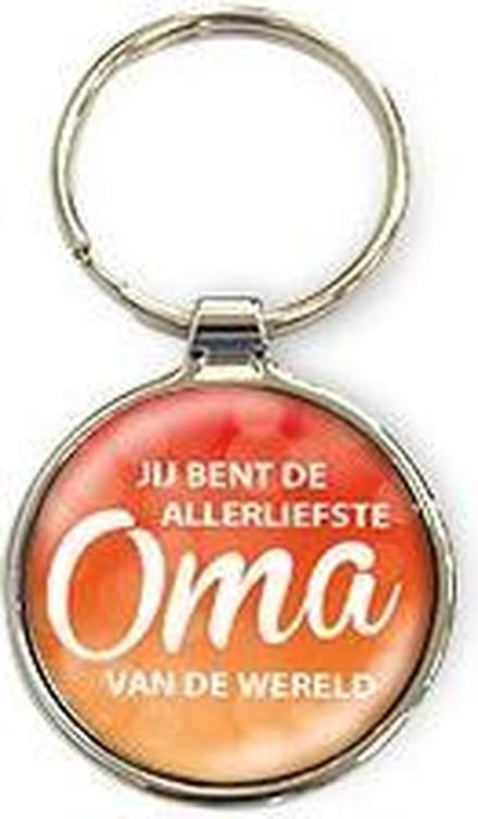 Miko - Sleutelhanger - Allerliefste oma - Rond