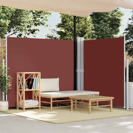 vidaXL - Windscherm - uittrekbaar - 180x600 - cm - bruin