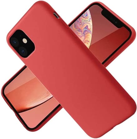 Hoesje Geschikt voor iPhone 12 / 12 Pro - Nano Liquid siliconen Backcover - Rood