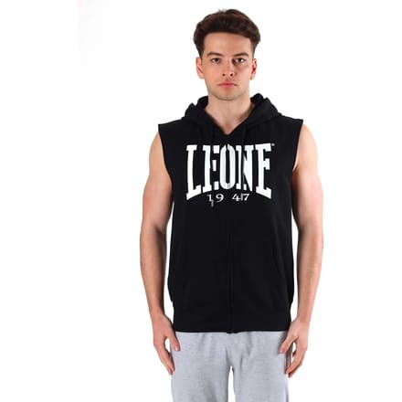 Mouwloze zip-up hoodie Leone